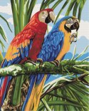 Obraz Paint it! Malowanie po numerach. Kolorowe papugi Symag