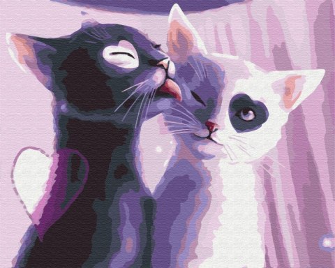 Obraz Paint it! Malowanie po numerach. Koty z sercem Symag