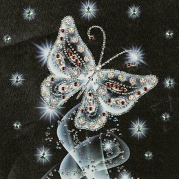 Mandala 7D - Biały motyl z poświatą Norimpex