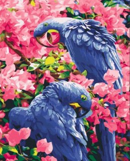 Obraz Malowanie po numerach - Ptaki w kwiatach Symag