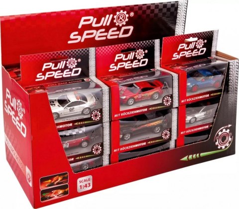 Samochód wyścigowy pull&speed display mix 27 sztuk Carrera