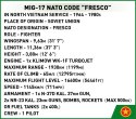 Klocki Historicall Collection Vietnam War MIG17 Nato Code Fresco Cobi Klocki