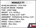 Klocki Renault FT Victory Tank 1920 Cobi Klocki