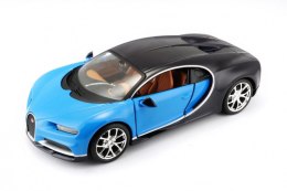 Model kompozytowy do składania Bugatti Chiron niebieski Maisto