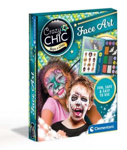 Clementoni: Crazy Chic - Zestaw do malowania twarzy