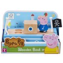 Drewniana Łódka Z Figurką | Świnka Peppa | TM TOYS