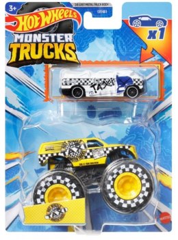 Pojazd Monster Trucks HKM07 1:64 + Autko 2-pak Hot Wheels