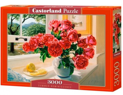 Puzzle 3000 elementów Piwonie kwiaty Summer Reminisce Castor
