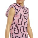 Lalka Barbie Ken Fashionistas top w błyskawice Mattel