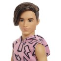 Lalka Barbie Ken Fashionistas top w błyskawice Mattel