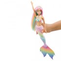 Lalka Barbie Syrenka Tęczowa Przemiana Mattel