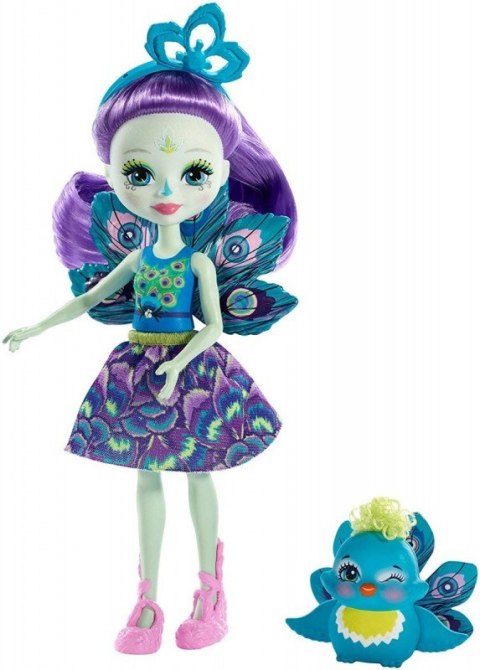 Lalka Enchantimals + Zwierzątko, Patter Peacock Mattel