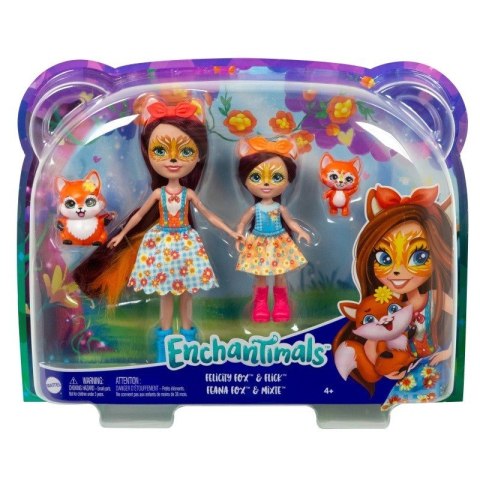 Lalki Enchantimals Felicity i Feana Fox Lalki siostry Mattel