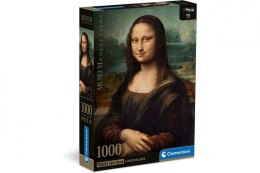 Puzzle 1000 elementów Compact Museum Leonardo - Gioconda Clementoni