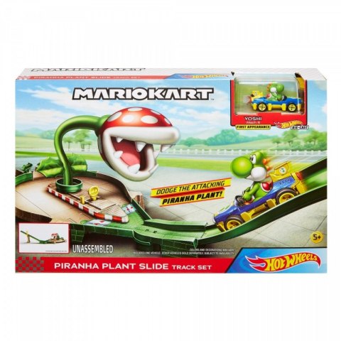 Tor Mario Kart Starcie z wrogiem Piranha Plant Slide Hot Wheels