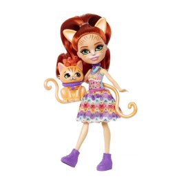 Enchantimals Tarla Orange Cat Lalka Kot + zwierzątko Mattel