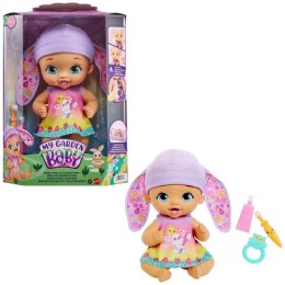 Lalka My Garden Baby Bobasek-Króliczek Myjemy ząbki fioletowa Mattel