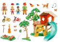 Klocki Zestaw z figurkami Family Fun 71001 Domek na drzewie ze zjeżdżalnią Playmobil