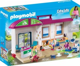 Zestaw z figurkami City Life 70146 Przenośna klinika dla zwierząt Playmobil