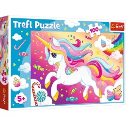 Puzzle 100 elementów - Piękny jednorożec Trefl