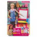 Lalka Barbie Kariera Zestaw Nauczycielka Plastyki Mattel