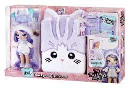 Lalka NA! NA! NA! Surprise Backpack Bedroom Seria 3, Lavender Kitty Mga