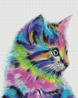 Obraz Paint it! Malowanie po numerach. Neonowy kot Symag