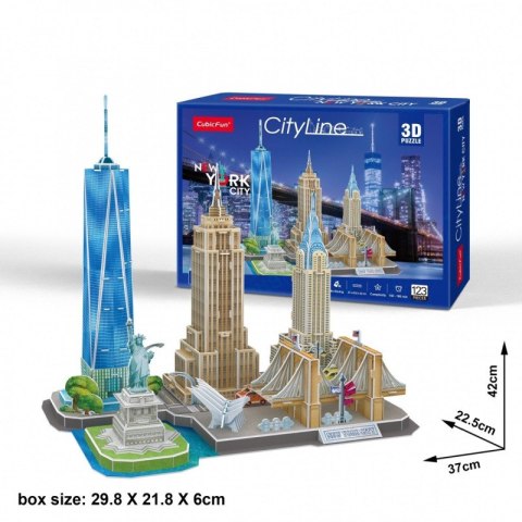 Puzzle 3D City Line New York Cubic Fun