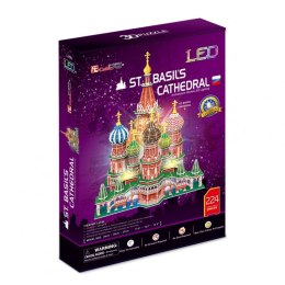 Puzzle 3D LED Katedra Św. Bazylego Cubic Fun