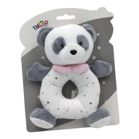 Grzechotka Panda różowa 18 cm TULILO