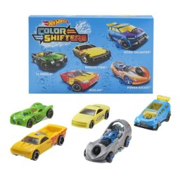 Hot Wheels Autokolorowańce 5-pak samochodzików zmieniających kolor Mattel