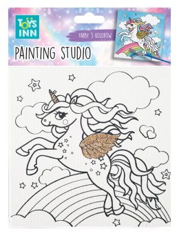 Toys Inn: Canvas Unicorn Rainbow zestaw do malowania