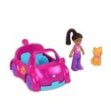 Figurki Polly Pocket Pollyville Autko Kotek Mattel