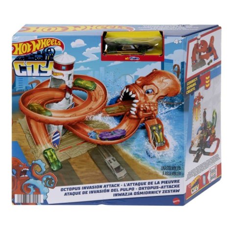 Zestaw City Inwazja ośmiornicy Hot Wheels