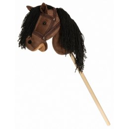 Koń na kiju Hobby Horse brązowy z lejcami 80cm Tootiny