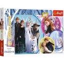 Puzzle 100 elementów Glitter W blasku miłości Frozen 2 Trefl