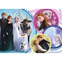 Puzzle 100 elementów Glitter W blasku miłości Frozen 2 Trefl