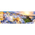 Puzzle 1000 elementów Panorama Zachód słońca na Santorini, Grecja Trefl