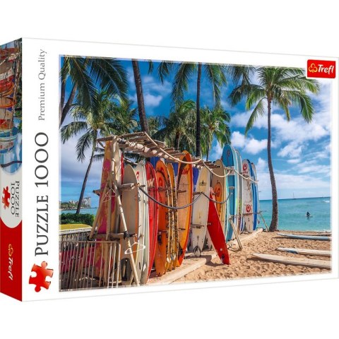 Puzzle 1000 elementów Plaża Waikiki Hawaje Trefl