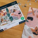 Puzzle 1000 elementów UFT Joga, koty, kawa, Hello Morning Trefl