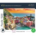 Puzzle 1500 elementów UFT Zachód słońca Vernazza, Liguria, Włochy Trefl