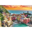 Puzzle 1500 elementów UFT Zachód słońca Vernazza, Liguria, Włochy Trefl