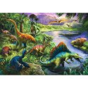 Puzzle 200 elementów Drapieżne dinozaury Trefl