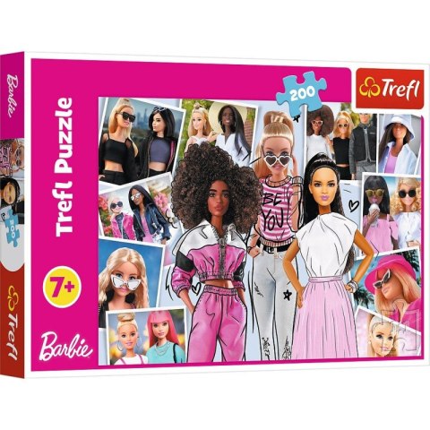 Puzzle 200 elementów W świecie Barbie Trefl