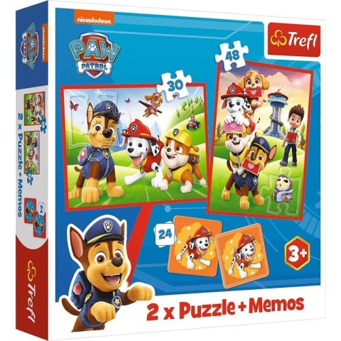 Puzzle 2w1 memos Psia ekipa w akcji, Psi Patrol Trefl