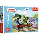 Puzzle 30 elementów Radosny Tomek Thomas and Friends Trefl