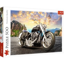 Puzzle 500 elementów Czarny motocykl Trefl