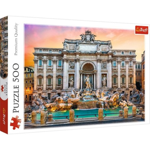 Puzzle 500 elementów Fontanna di Trevi, Rzym Trefl