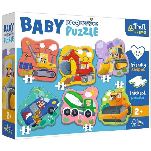 Układanka Baby Progressive Puzzle Pojazdy Trefl