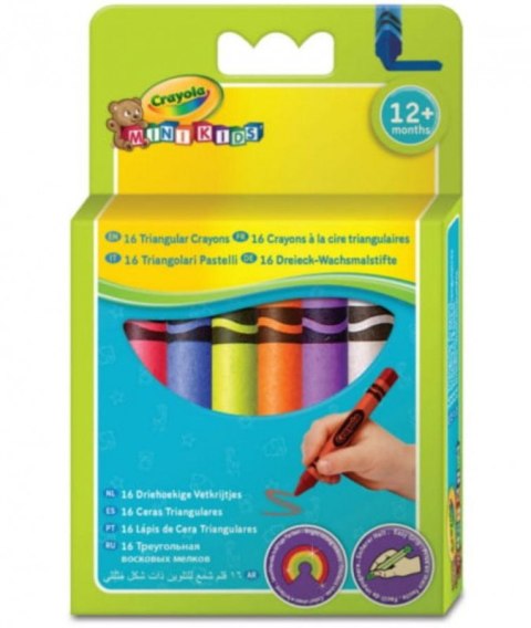 Kredki świecowe trójkątne Crayola 16 szt Goliath